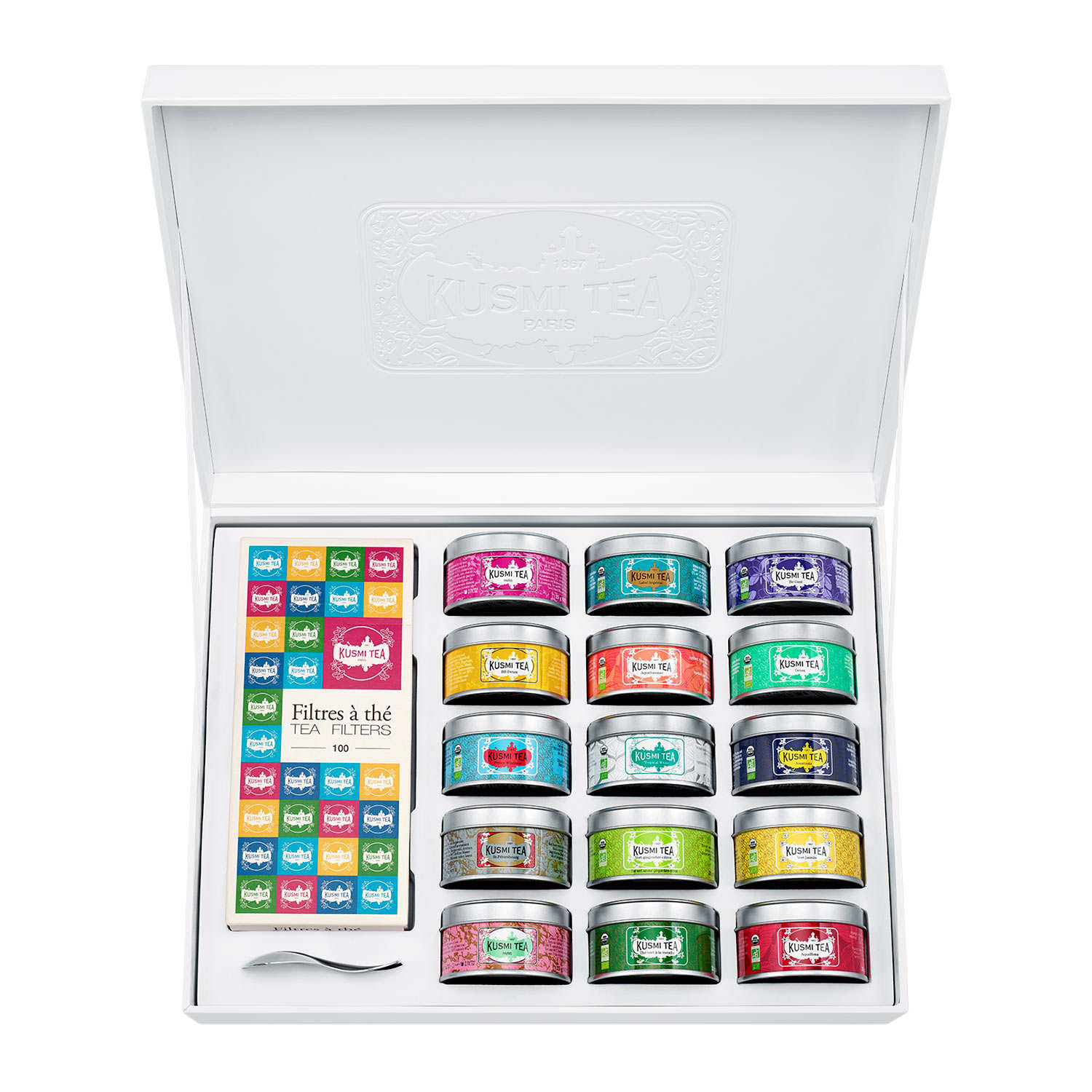 Coffret cadeau 15 thés et infusions bio 