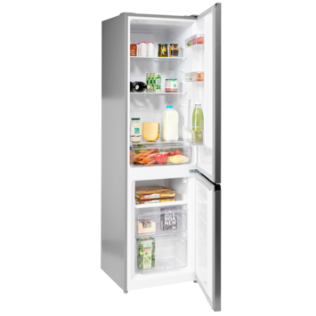 Salora CFC2530G koel-vriescombinatie vrijstaand 253 liter roestvrijstaal