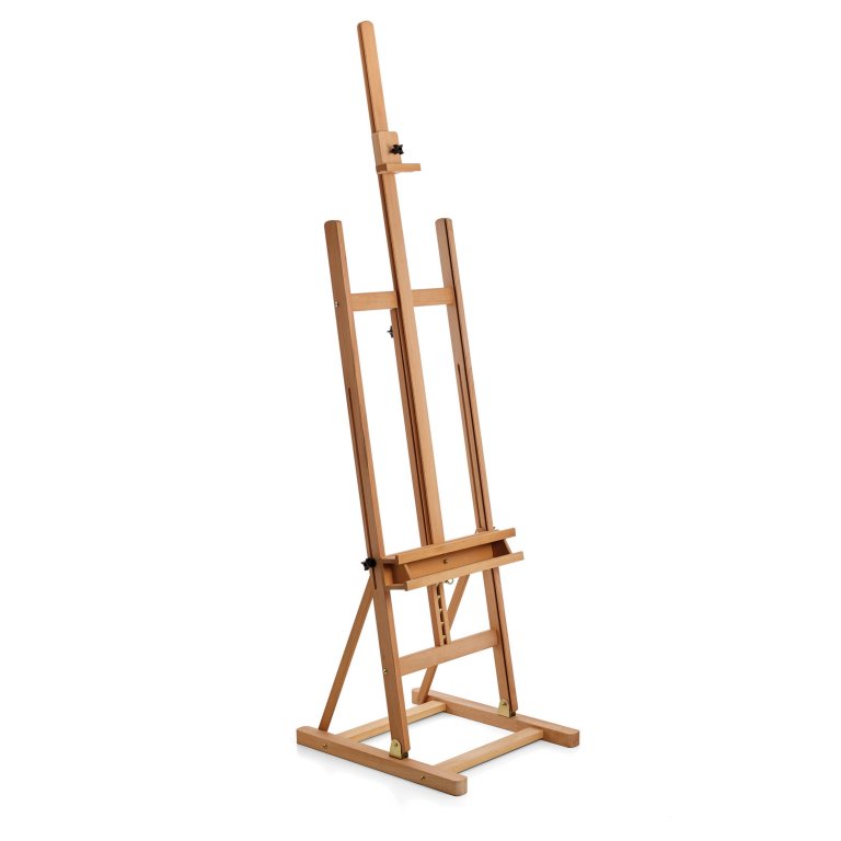 Atelierstaffelei mit Metallraster, Buche