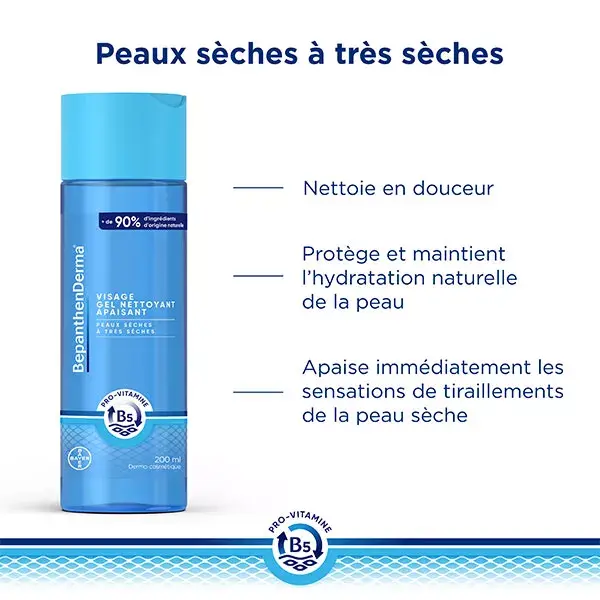 Gel de Limpeza Suavizante BepanthenDerma para Pele Seca a Muito Seca 200ml