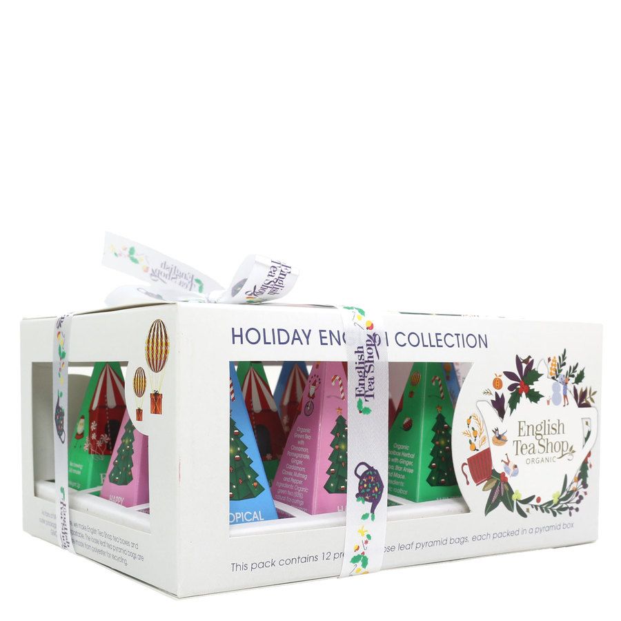 English Tea Shop Holiday Prism Pyramid White