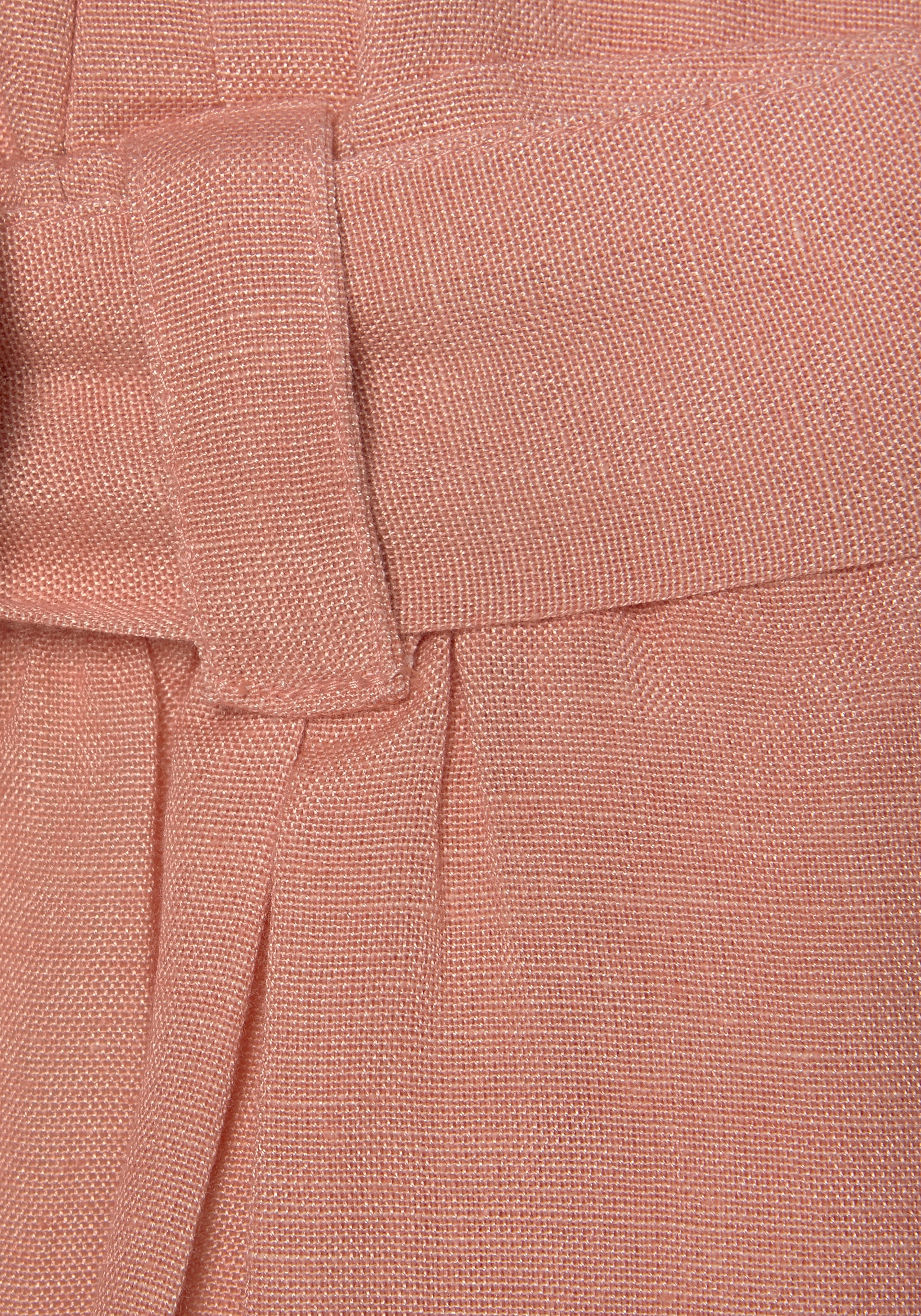 LASCANA Shorts  im Paperbag-Stil aus Leinenmix, kurze Hose, Leinenhose
