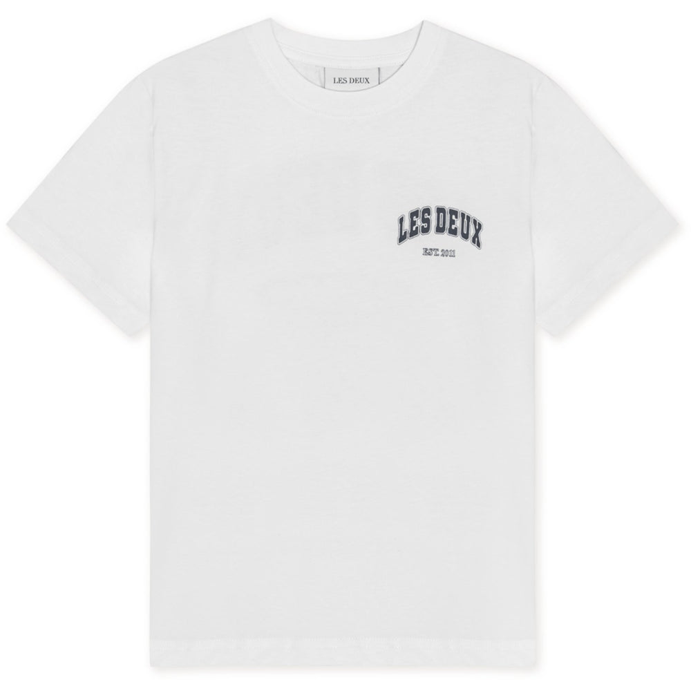 Køb Les Deux Kids White Hoop T-Shirt