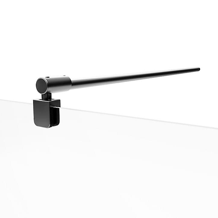 Porte de douche pivotante sur élément fixe Schulte NewStyle profilé noir l.90 x H.192 cm