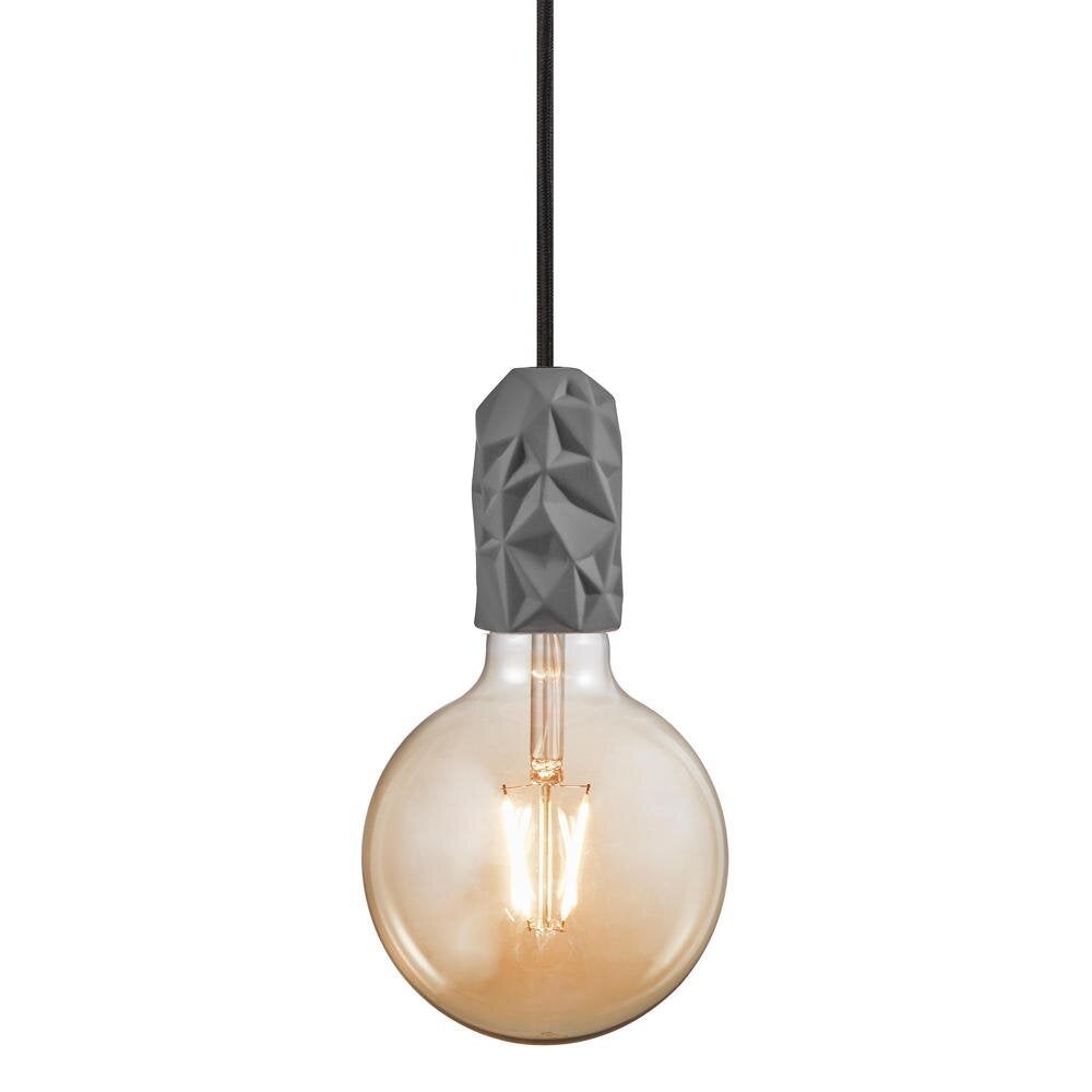 Hanglamp in grijs E27