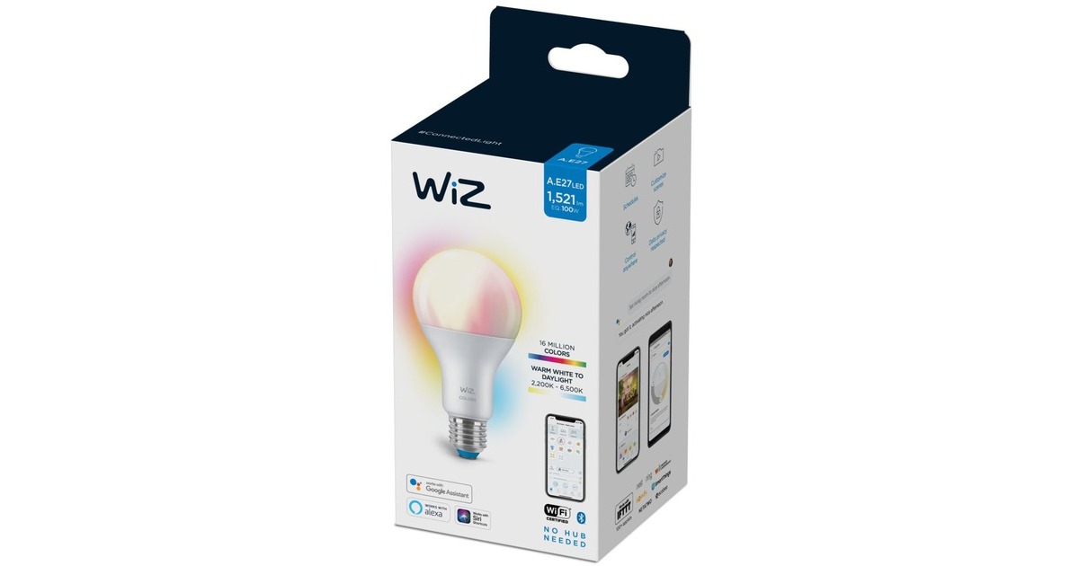 WiZLamp A67 E27 ledlamp  (Wifi + Bluetooth protocol)