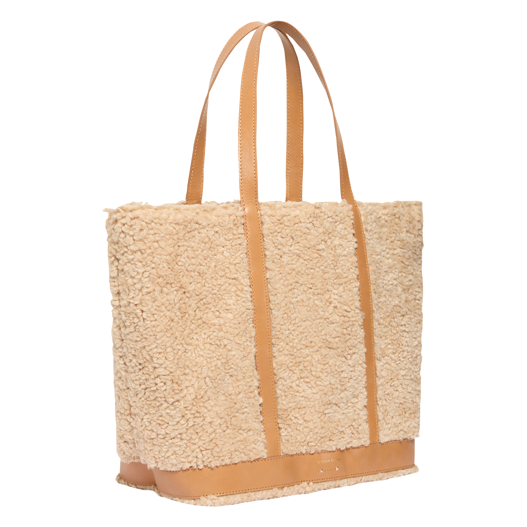 CABAS L - Cabas L effet fourrure | Beige