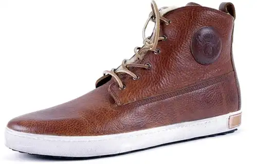 GM06 BLACKSTONE MIDBRUIN - maat 49 veterboot bontvoering - maat 49 Calandschoen