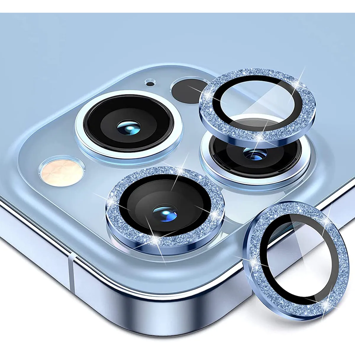 Kamerabeskyttelse 3-pakning Blå iPhone 13 Pro/13 Pro Max