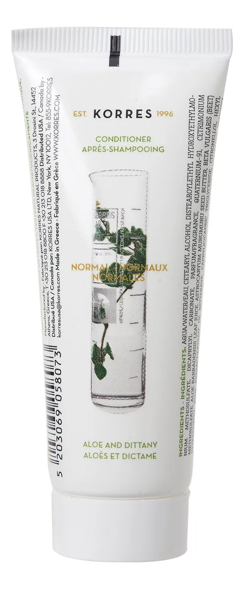 Korres Aloe   Dittany Conditioner for Normal Hair - 200 ml.
