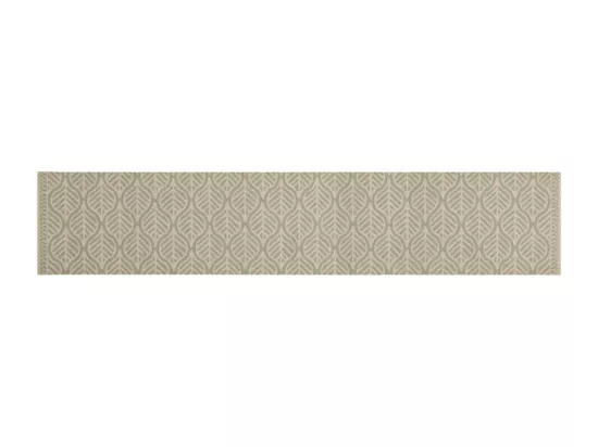 Tapis de cuisine lavable impression feuilles 60x300 cm velours