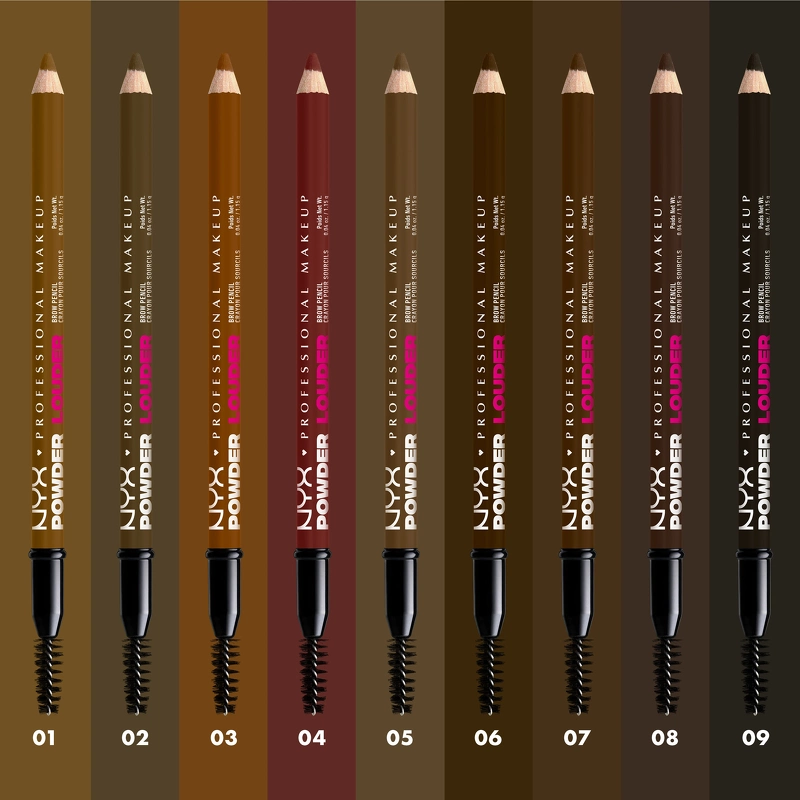 NYX Prof. Makeup Powder Louder Brow Pencil 1,15 gr. - 04 Black Cherry