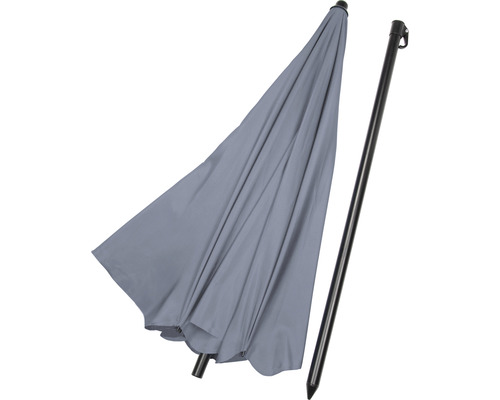 Soluna parasol Ø 180 cm grijs