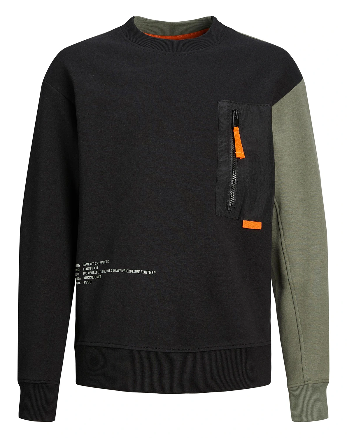 Sweatshirt ACTIVE BLOCK in agave green