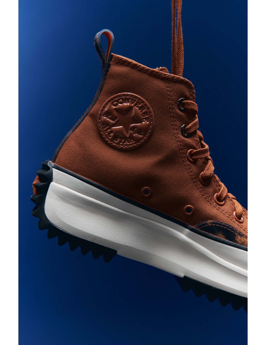 converse Sneakers Femme run star hike hi tawny owl/black/egret