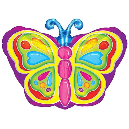 amscan Folienballon Schmetterling metallic