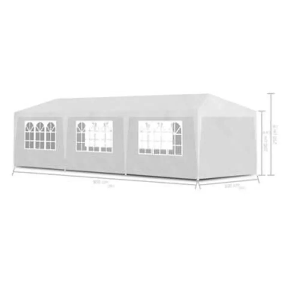 vidaXL - Partytent - Wit - Stof