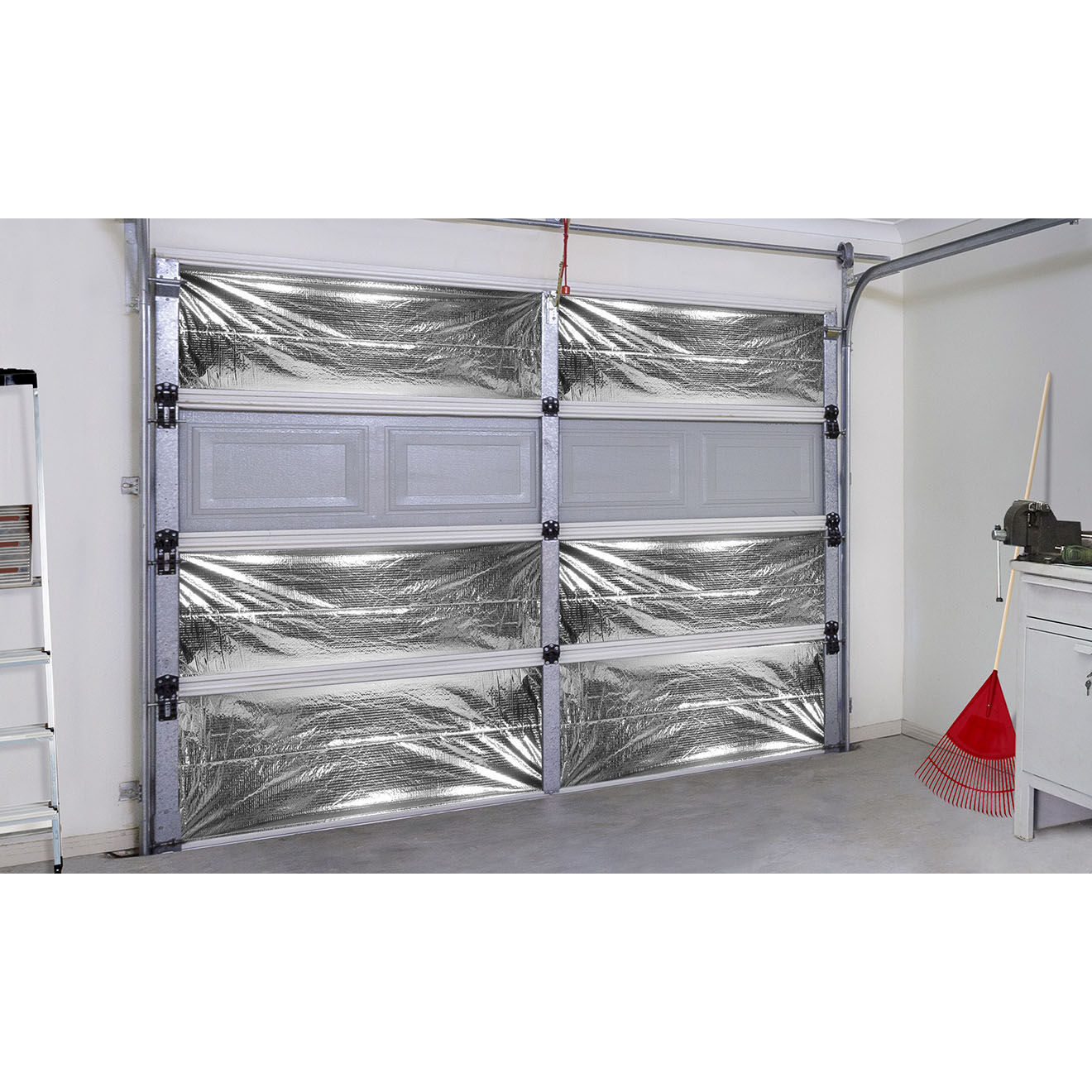 Idomya Kit isolation porte de garage gris - 7.6x0.75 m