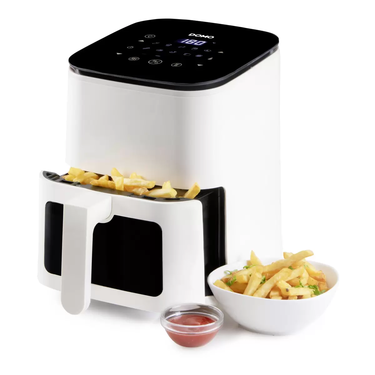 Fritteuse Heissluft Domo DO541FR schwarz,weiss
