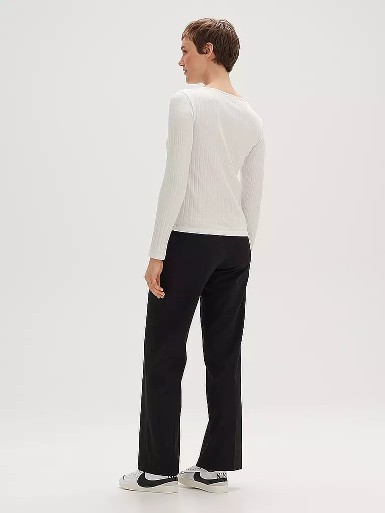 OPUS Langarmshirt SOVKE  creme