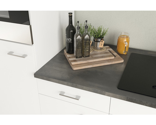 Flex Well keukenblok met apparatuur Lucca 210 cm wit mat gedemonteerde variant omkeerbaar 00012363