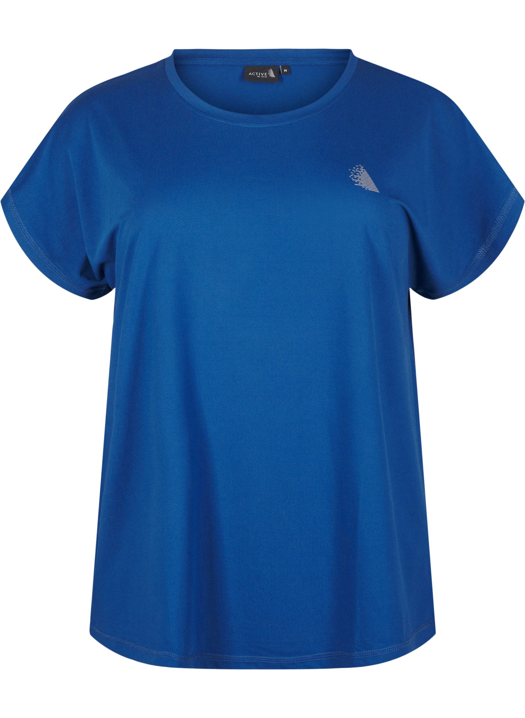 Ensfarvet trænings t-shirt