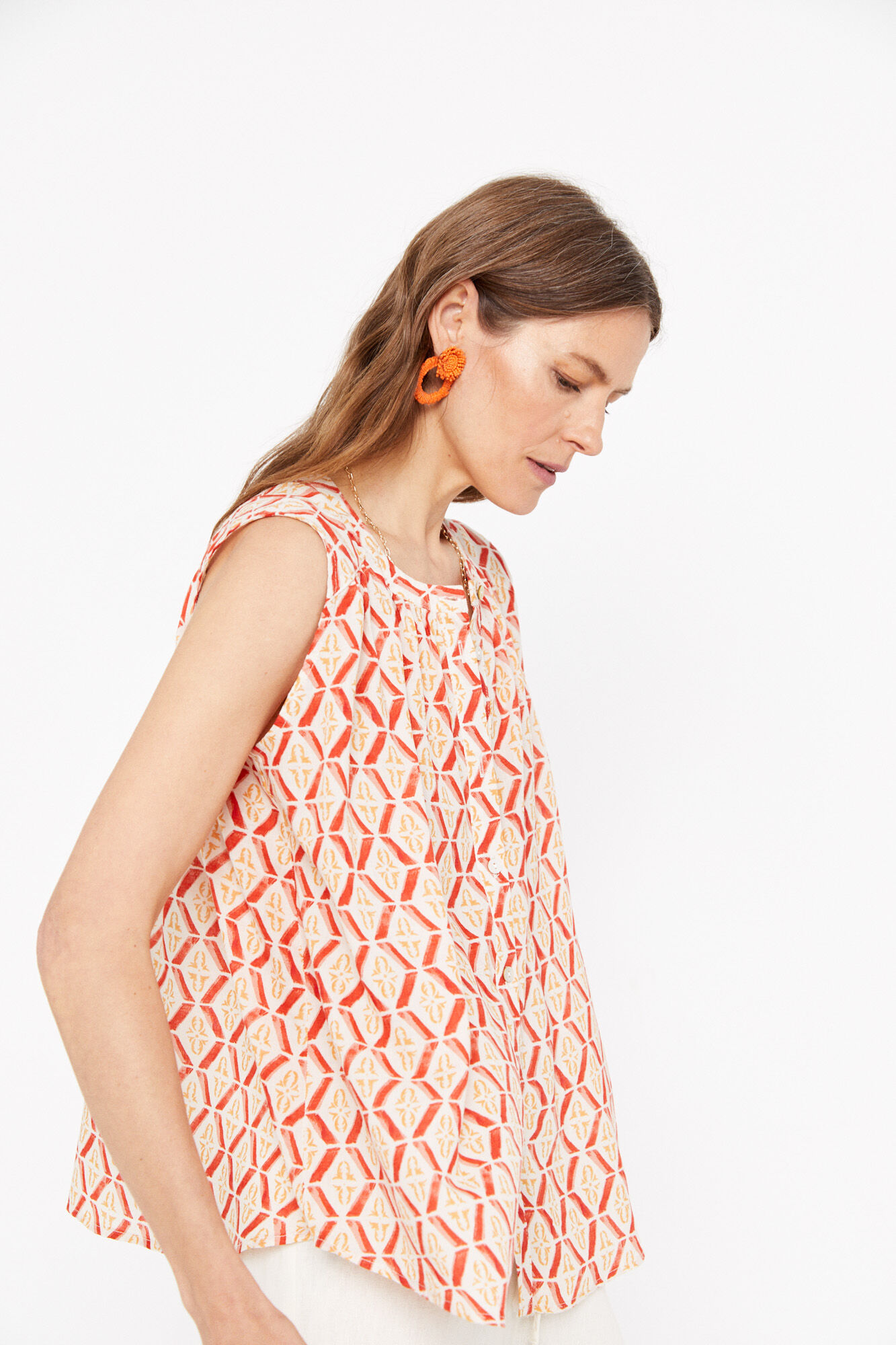 Camisa estampada - Estampa branca