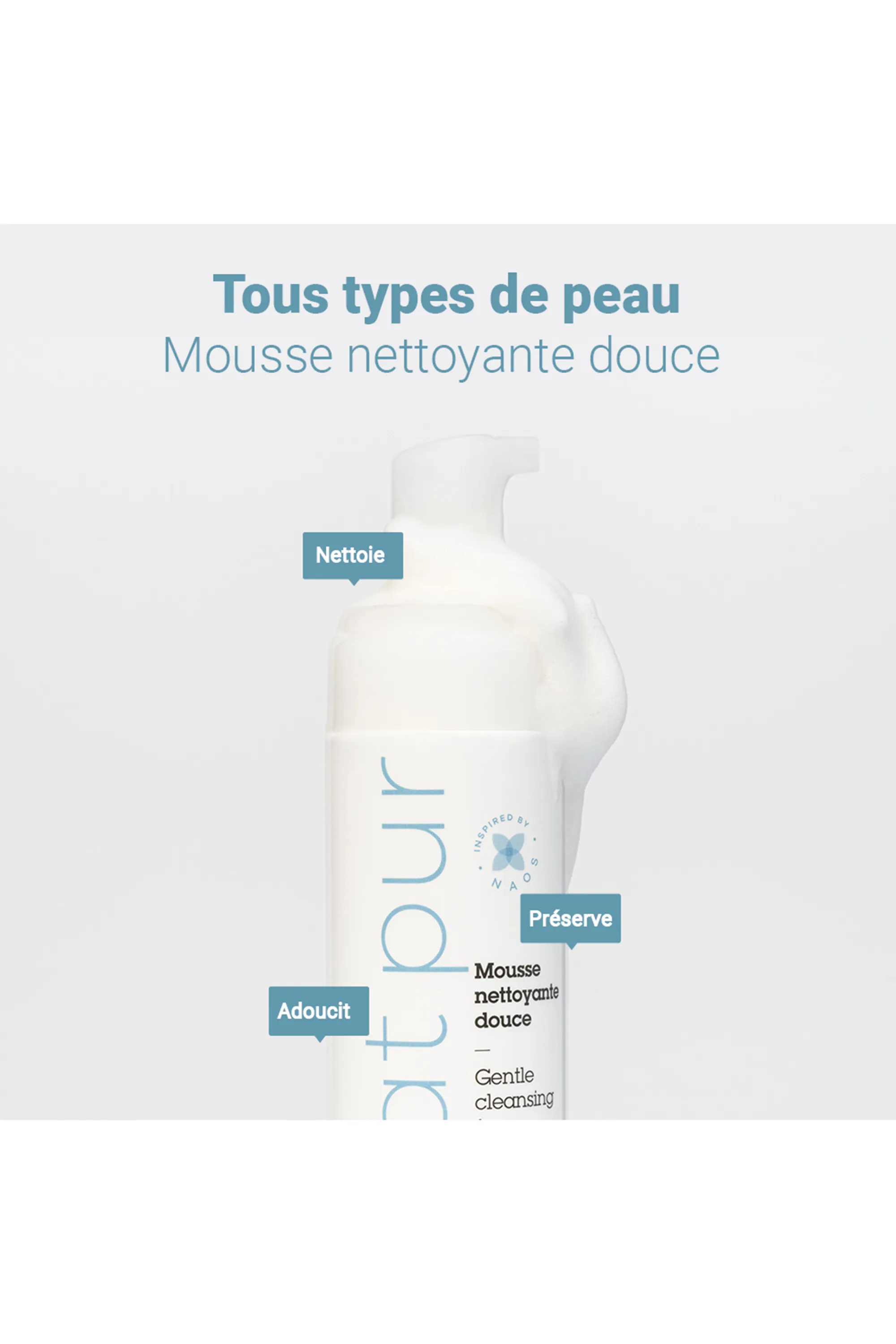 Etat Pur Mousse nettoyante visage-150 ml