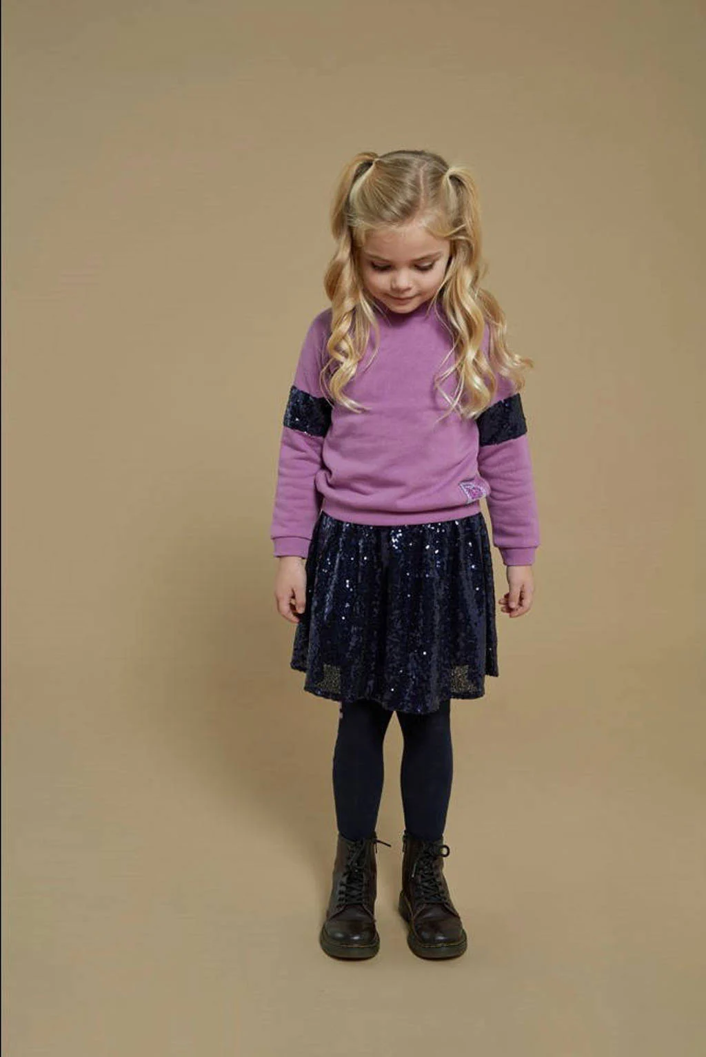 Jubel sweater roze met pailletten