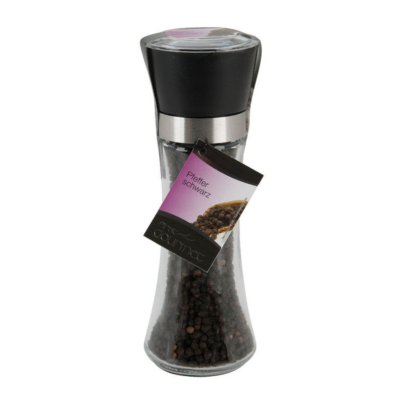 Zwarte peper met molen