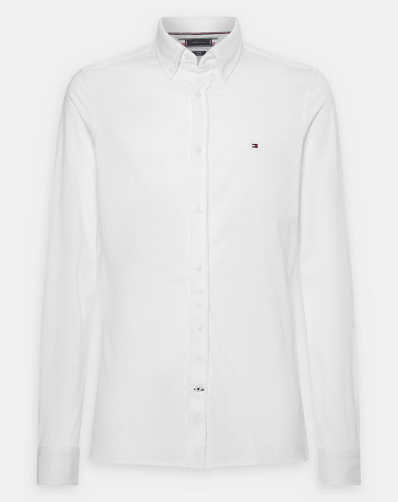 Tommy Hilfiger Chemise slim 1985 Knit Solid blanche