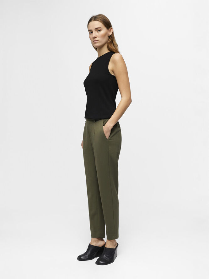 Object OBJLISA SLIM PANT NOOS Ivy green