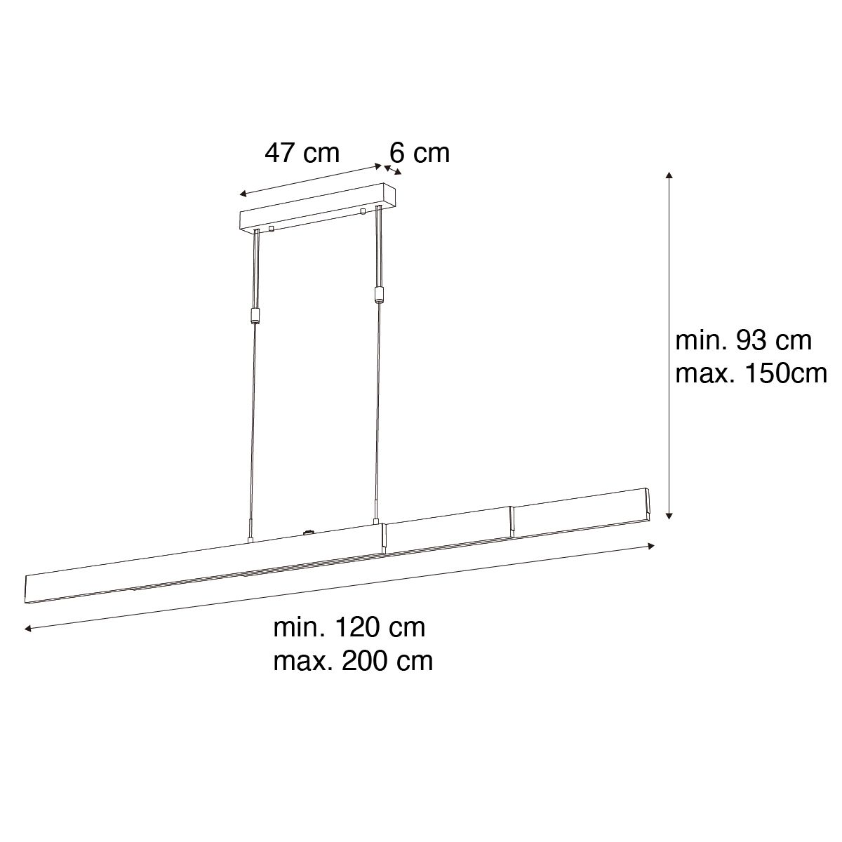 Moderne verstelbare hanglamp goud incl LED - Lamba
