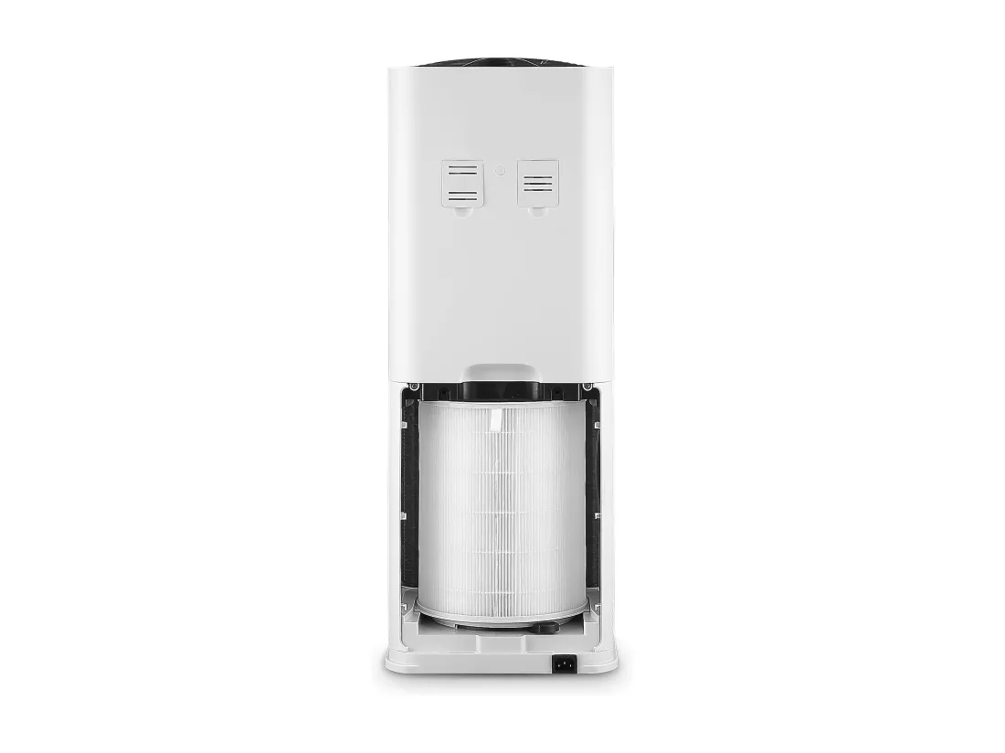 Purificateur d'air avec 2 filtres HEPA, PM2, ioniseur, écran tactile LED, 3 vitesses et mode AUTO pour 90m2.