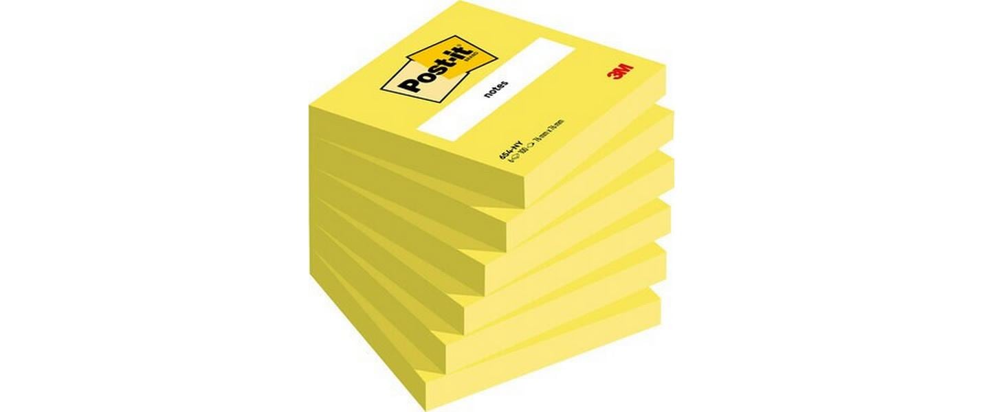 Notizzettel Post-it 7.6 x 7.6 cm, 6 BlöckeHaftnotiz
