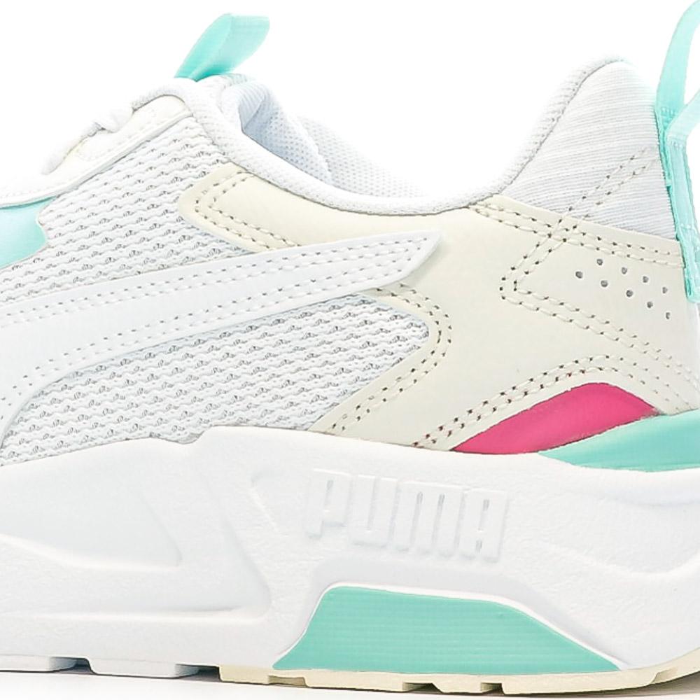 Puma Baskets Blanches/Bleu/Rose Homme Puma Trinity Lite