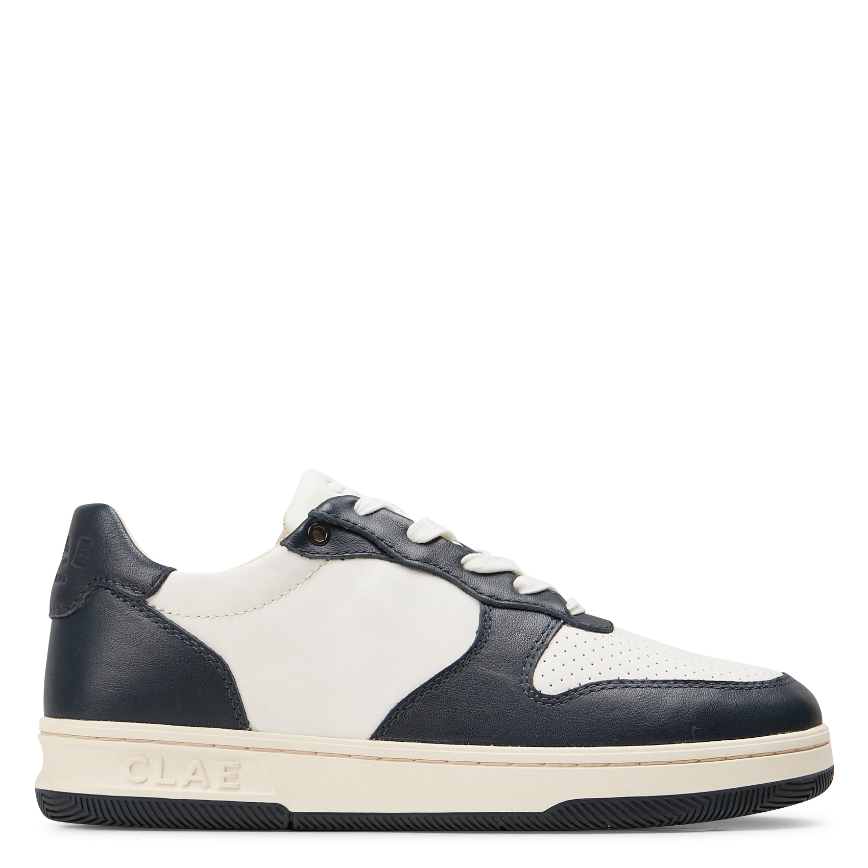 MALONE - Baskets basses en cuir| Blanc