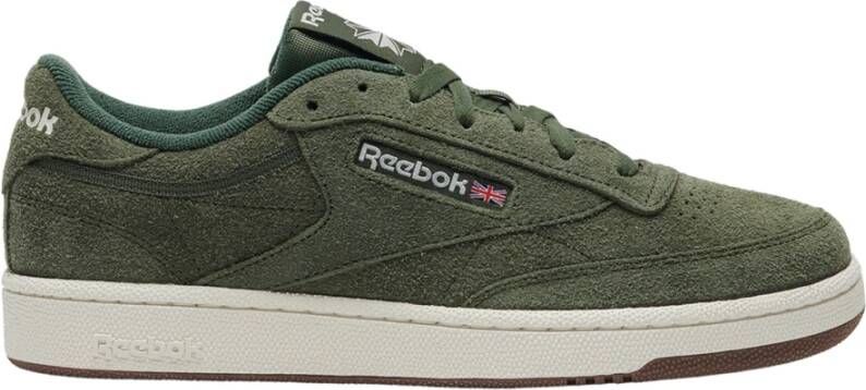 Reebok Classics Club C 85 leren sneakers olijfgroen ecru