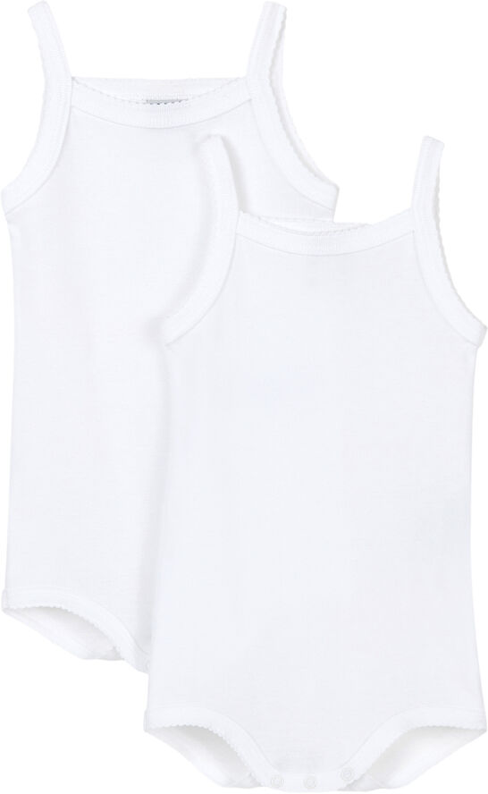 Petit Bateau 2 BODIES A BRETELLESvarian36M Variante 1