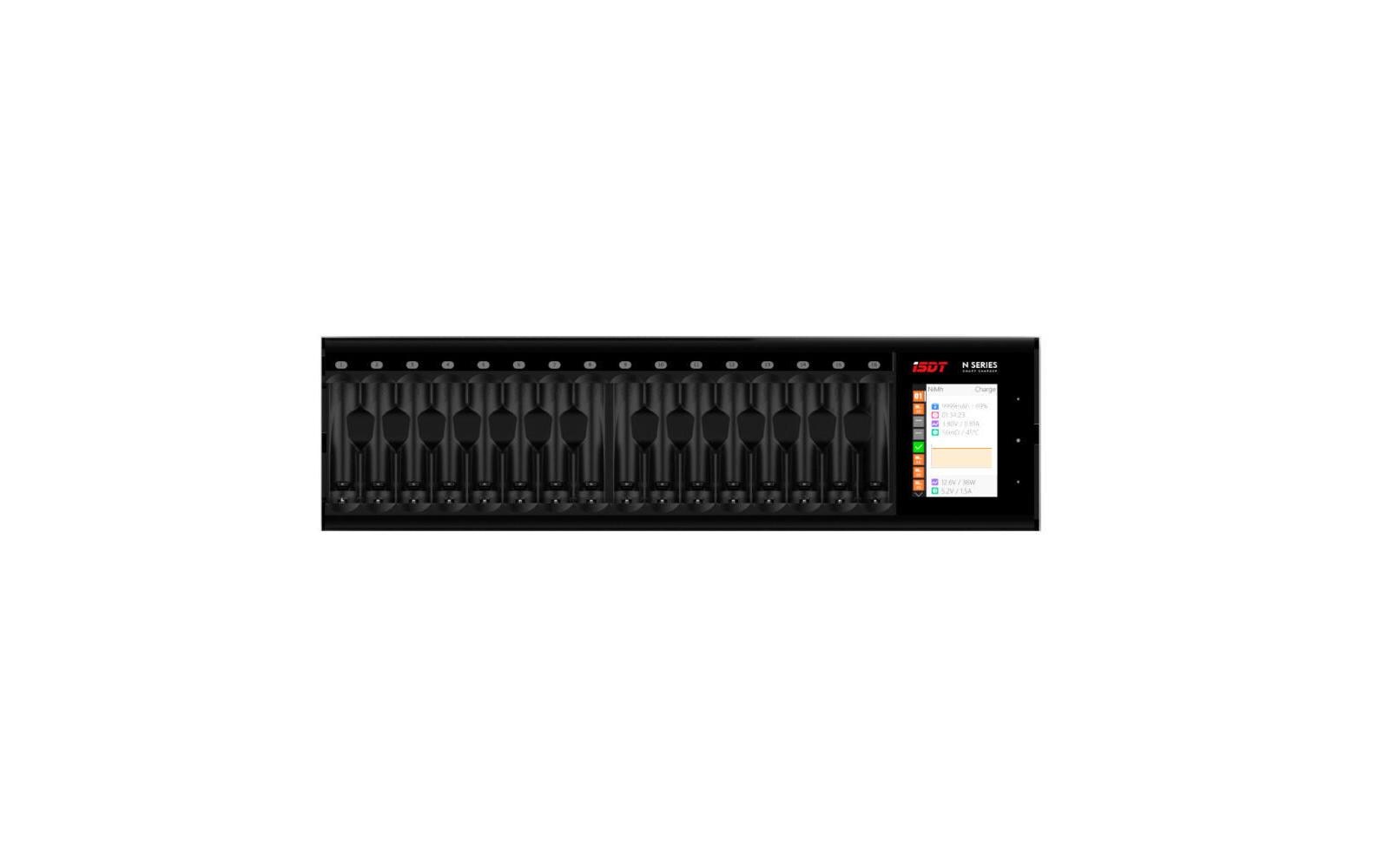 Ladegerät N16 Smart Charger Micro-USB<br>Vielseitiges Ladegerät für 1-16 AA und AAA NiMH Rundzellen