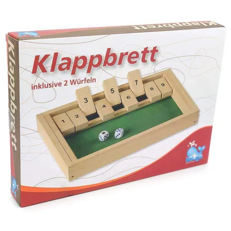 Beluga Klappbrett Holz, Würfelspiel