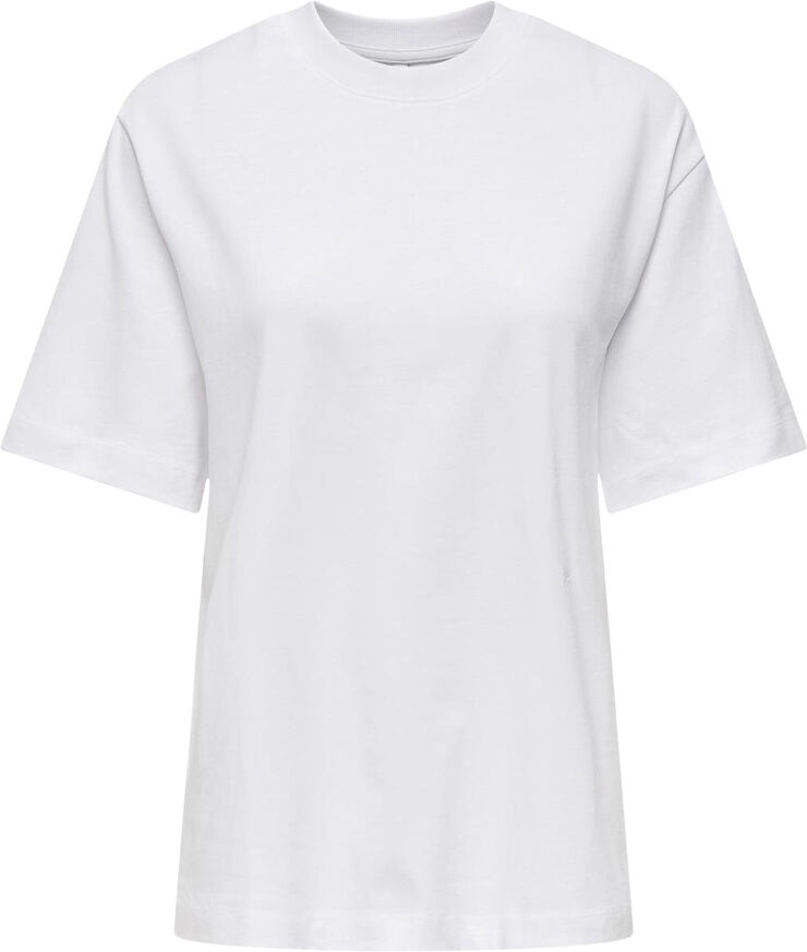 ONLY ONLMANHATTAN S/S OVERSIZE TOP JRS Bright white