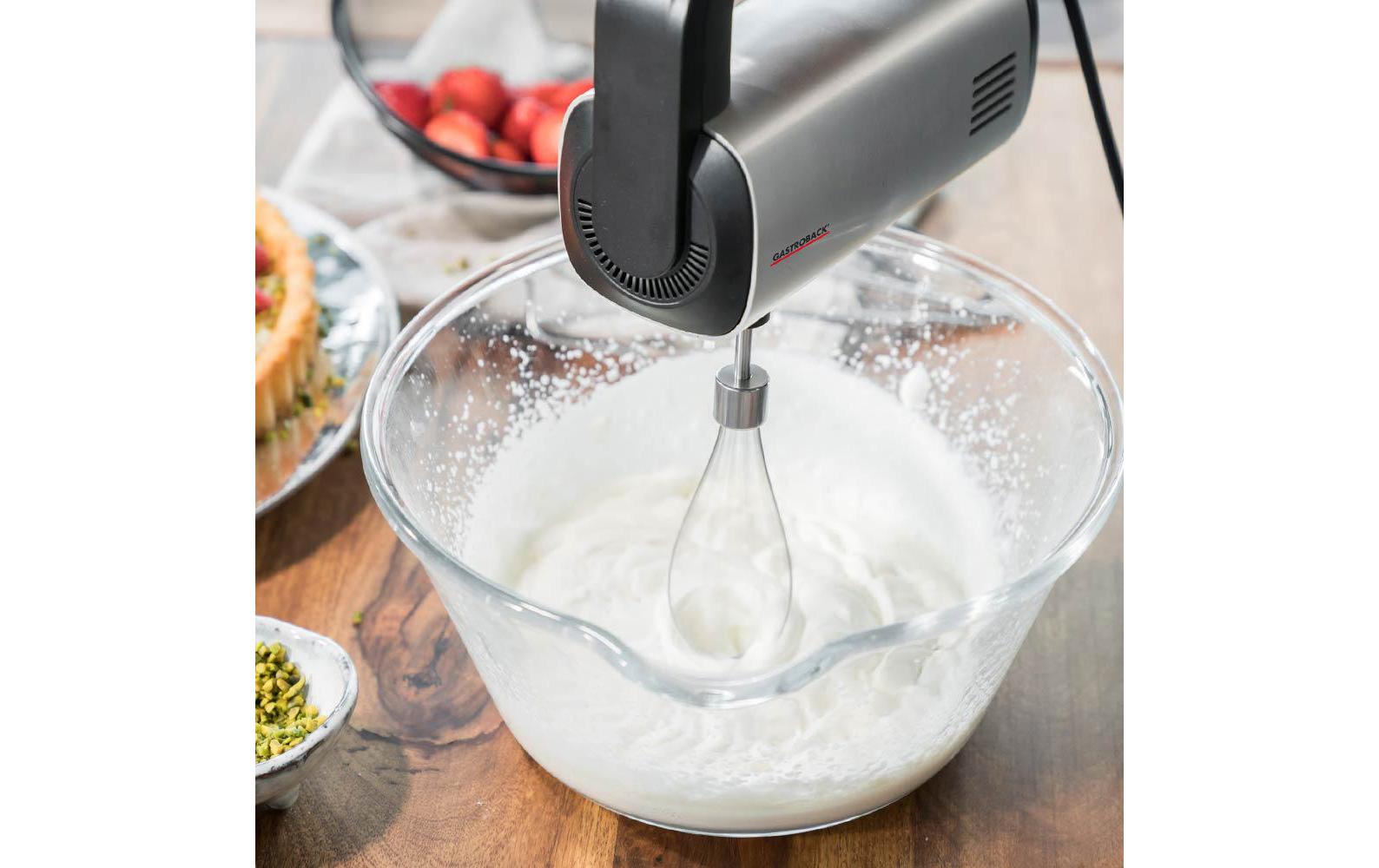 Handmixer Pro Schwarz/Silber<br>3 in 1 - Handmixer, Rührstab und Schnell zerkleiner