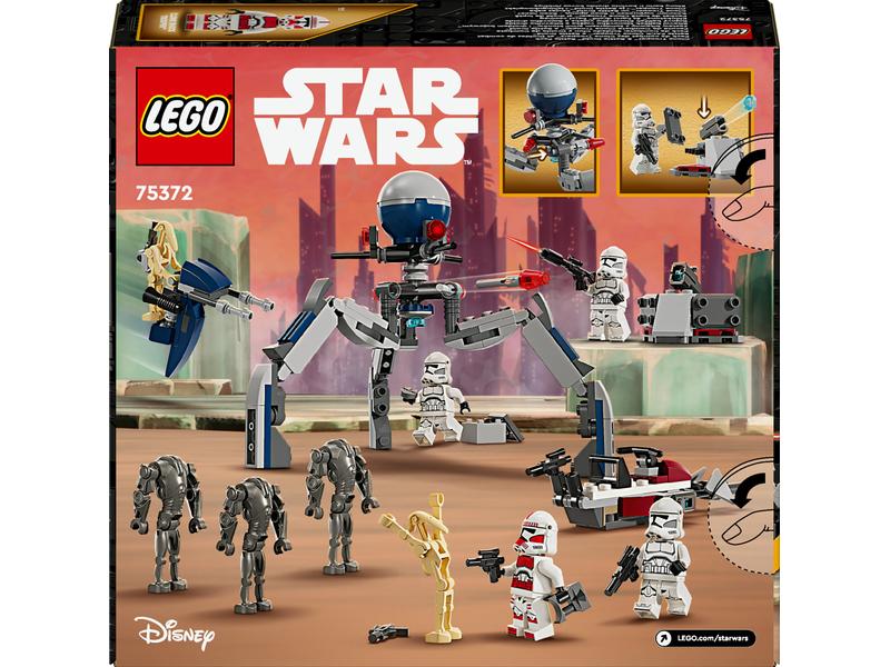 LEGO® Star Wars Clone Trooper & Battle Droid Battle Pack 75 Grosses Bau- und Spielset mit legendären Waffen