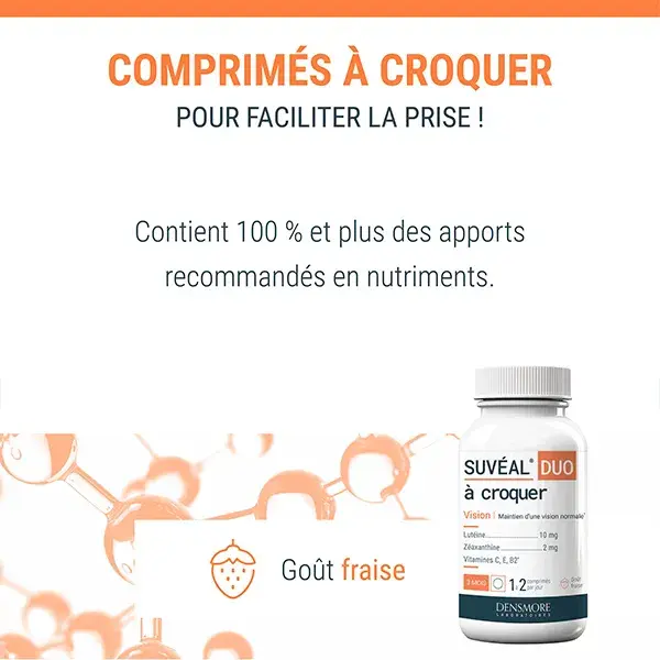 Densmore Suvéal Duo à Croquer Maintien d'une Vision Normale Cure 3 mois