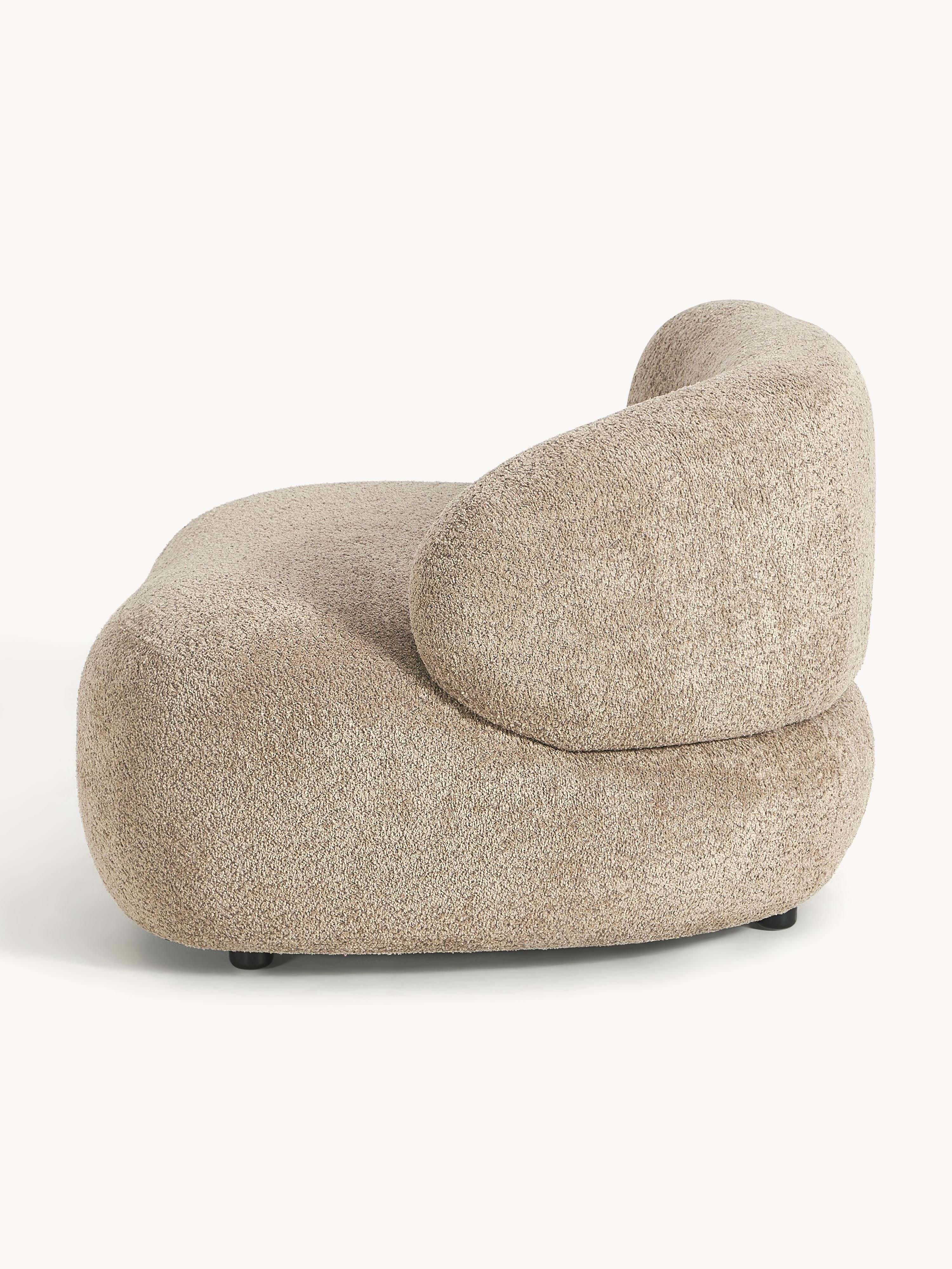 Loungefauteuil Alba van teddy bouclé