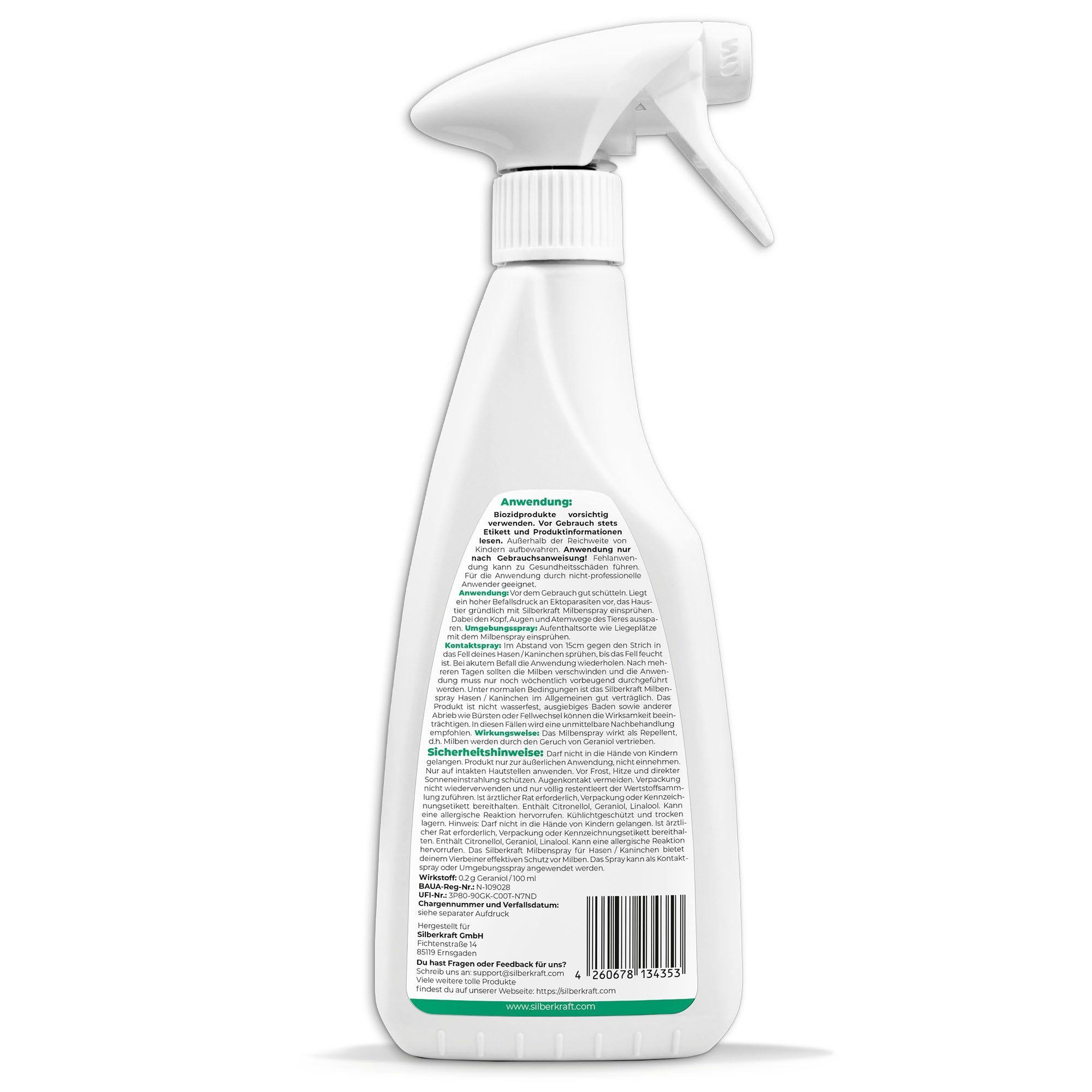 SILBERKRAFT Milbenspray Hase/Kaninchen