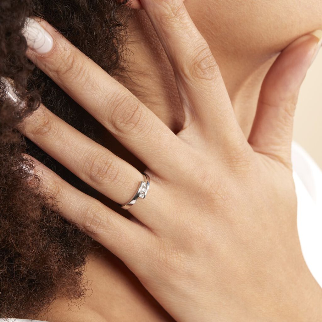 Bague Galya Or Blanc Diamant