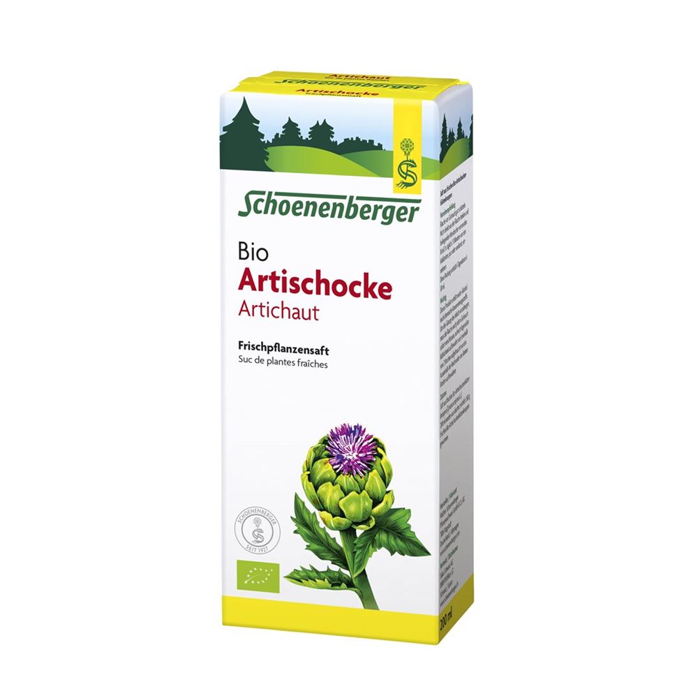 SCHOENENBERGER Artischocken Frischpflanzensaft<br>200 ml, Flasche, Bio