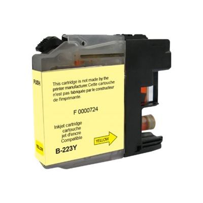 Cartouche compatible Brother LC223 - jaune - Uprint